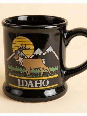 Idaho-themed Souvenir Americawear Mug, Black